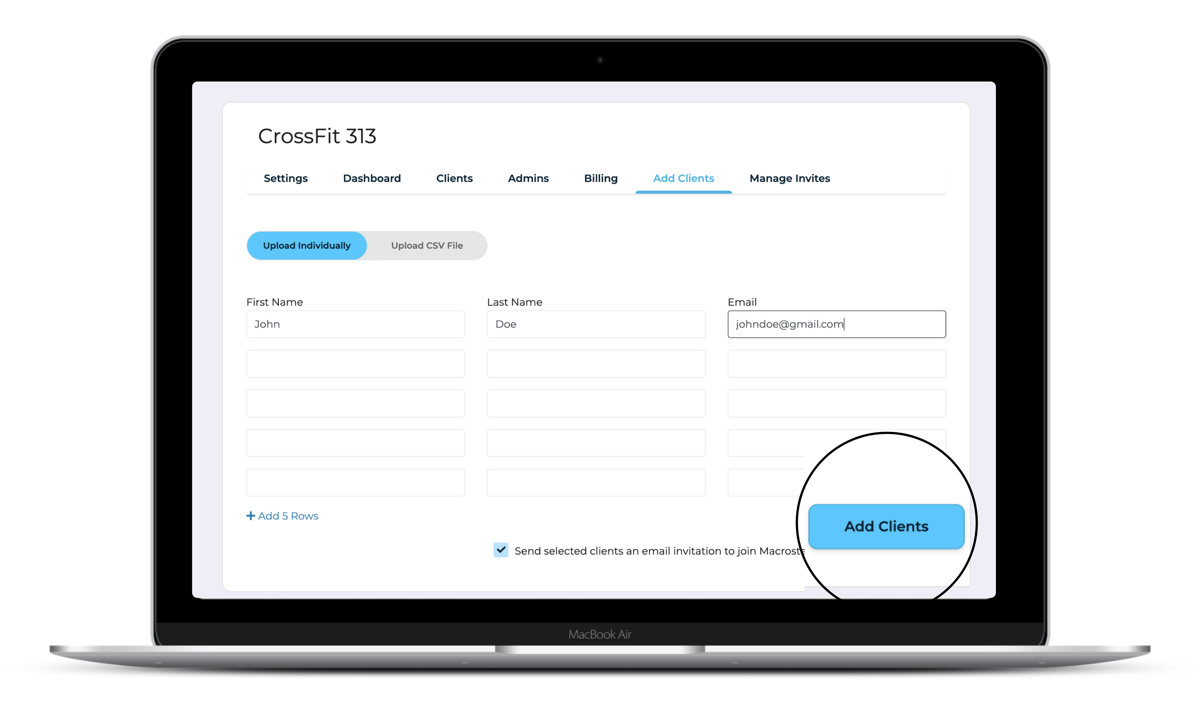 screenshot of Macrostax Team